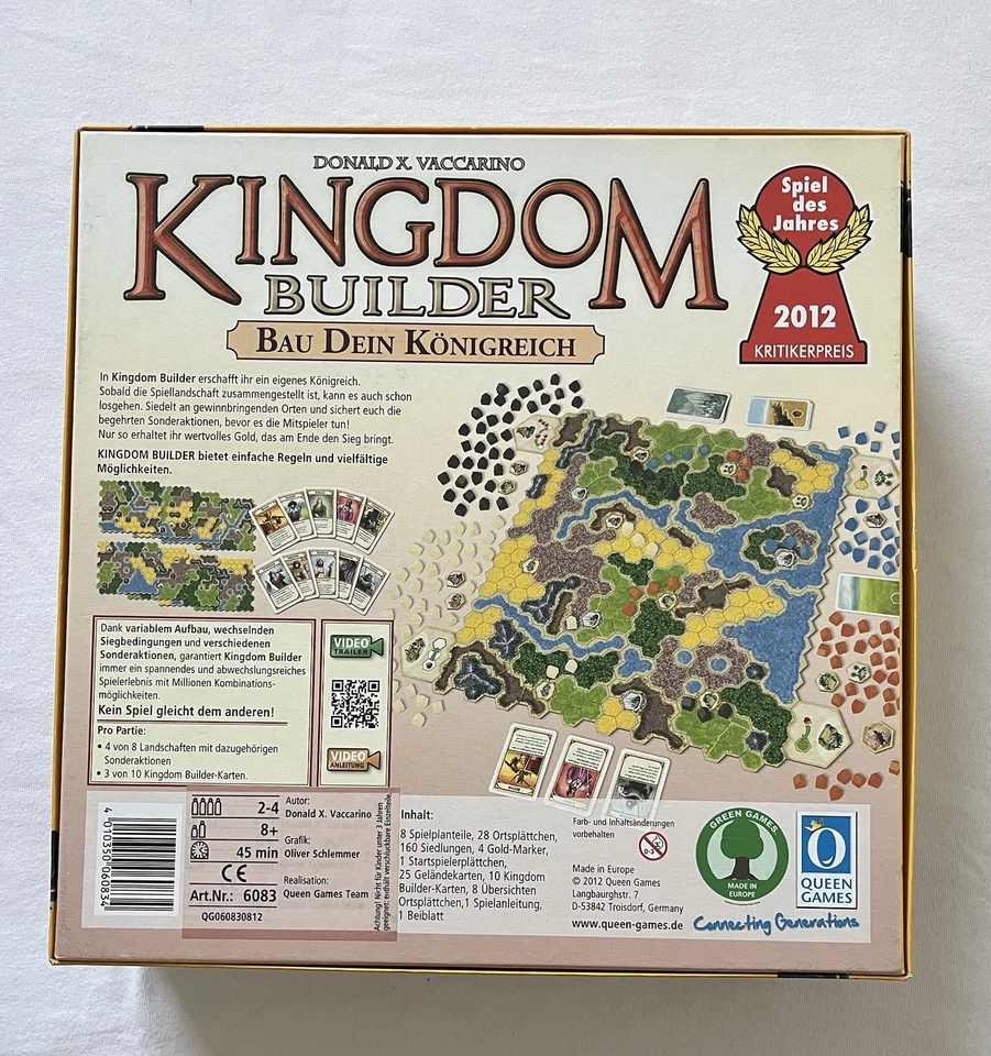 Kingdom Builder - Queen Games - Spiel des Jahres 2012 - komplett - neuwertig - Bild 3 von 4