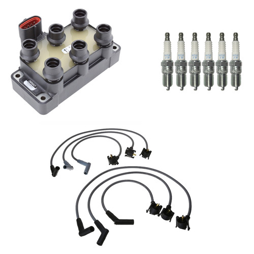 Denso Ignition Coil Wires 6 NGK Iridium Spark Plugs Kit For Ranger 3.0 V6 - Picture 1 of 1