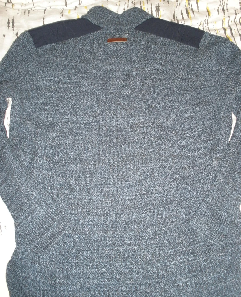 Camel active Herren Strickpullover Troyer Gr. XXL, warm blau Winter Ski Freizeit - Bild 3 von 3