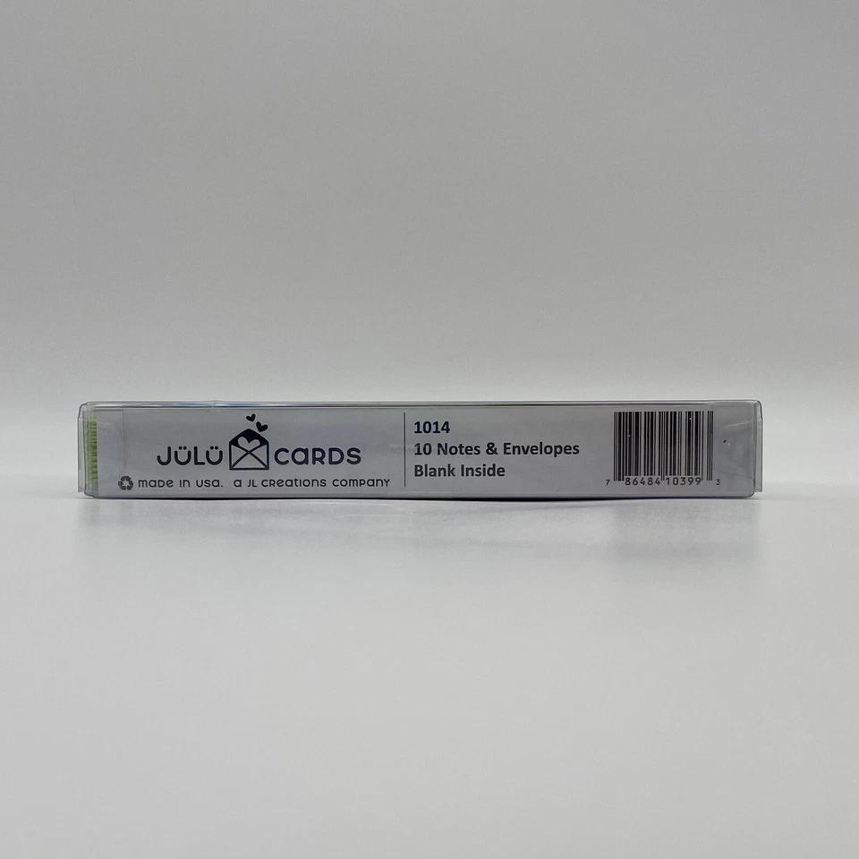 Thank You Cards USA Recycled Paper Set of 10 blank interior rainbow - JuLu brand - Image 4 of 4