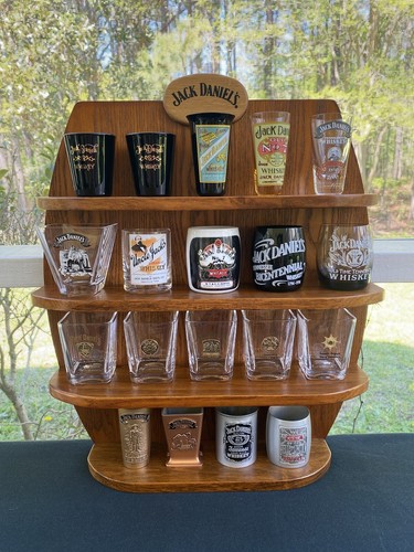 2002 JACK DANIEL’S LIMITED EDITION 19 SCHNAPSGLÄSER + ORIGINAL HOLZDISPLAY - Bild 11 von 11