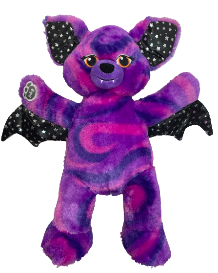 Build A Bear Bat Vampire Plush 16” Purple Starry Night Stuffed Doll HalloweenToy Build A Bear Bat Vampire Plush 16” Purple Starry Night Stuffed Doll HalloweenToy