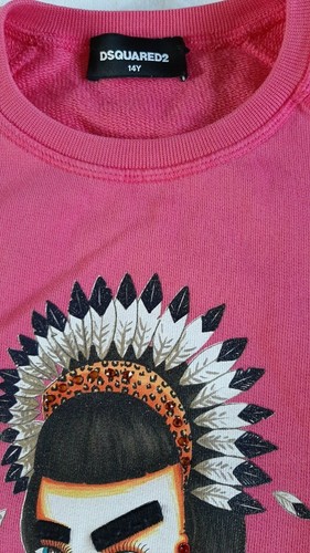 Dsquared² Sweatshirt Pulli Mädchen pink Gr. 140/146 - 152, 14 - Bild 3 von 7