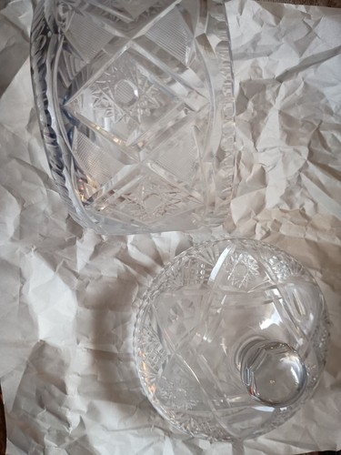 Böhmischesglas Schale klein mit Deckel Sternschliff hohe Qualität Crystalex - Bild 2 von 2