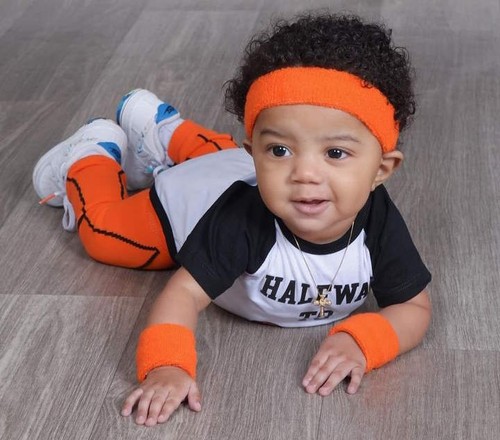 Basketball Headband Wristband Leg Warmers Wall Banner Photo Shoot Accessories - Picture 1 of 6