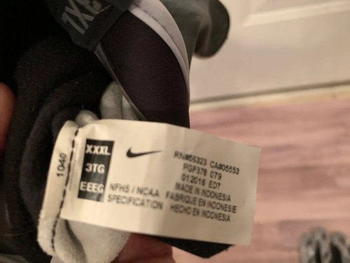 Guanti Nike Vapor Shield Promo NFL NERO/BIANCO PGF378 079 adulti taglia 3XL - Foto 11 di 12