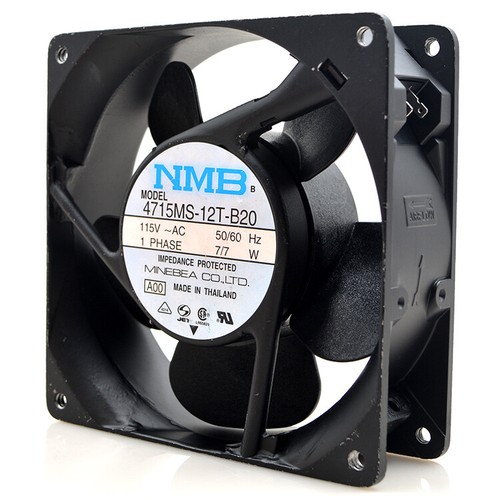 NMB 4715MS-12T-B20 115V 7W 12038 12CM aluminum frame cabinet cooling fan - Picture 3 of 5