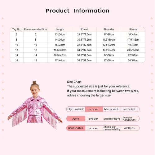 Kids Girls Sweatshirt Holiday Jacket Metallic Tops Street Coats Hip Hop Blouse - Picture 33 of 38