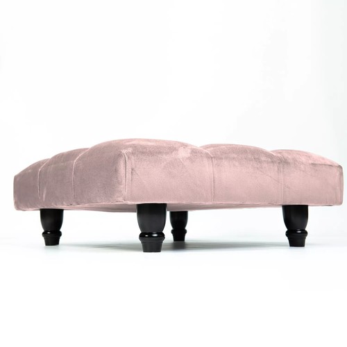 Chesterfield Upholstered Wooden Legged Square Coffee Table Bedend Stool Pouffe - Picture 28 of 31