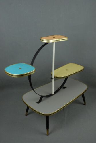 1950s PLANTSTAND Mid Century Danish Modern Plant Stand Vintage Eames 60s 70s Era - Picture 1 of 11