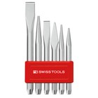 Authent PB SWISS  6pcs Pin Punch & Chisel Set with Plastic Holder PB.850B SMALL