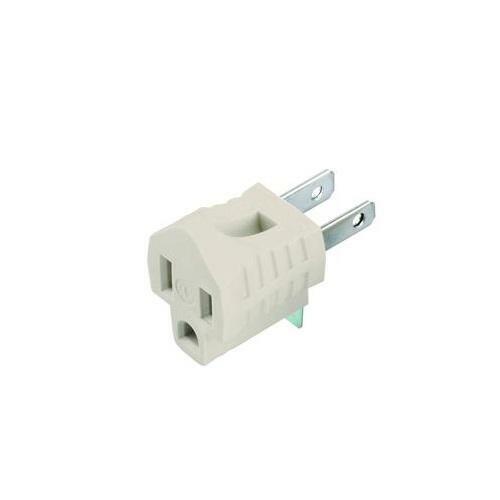 3 to 2 Prong Electric Cord Outlet Grounding Adapter Converter - Picture 1 of 2