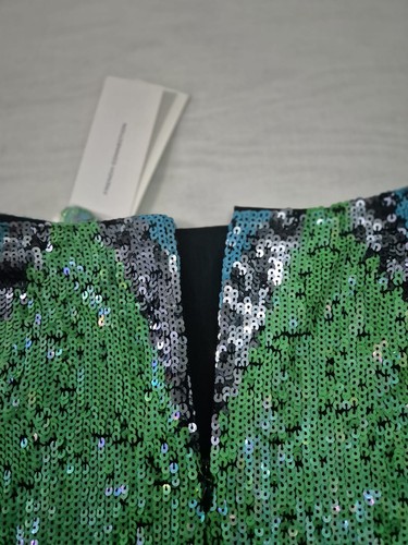 French Connection Sequin Green Mineral/Multicoloured Skirt Size 8 RPP £95.00 - Picture 4 of 10