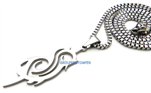 Slipknot Stainless Steel Pendant with 24 Inch Box Link Necklace Mushroomhead - Picture 3 of 5