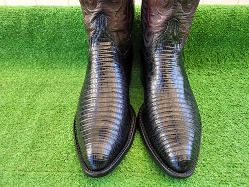 10 D ⭐ VTG ⭐ LUCCHESE ⭐ BROWN LABEL ⭐ LIZARD ⭐CUSTOM ⭐ COWBOY ⭐ WESTERN ⭐ BOOTS - Picture 14 of 24