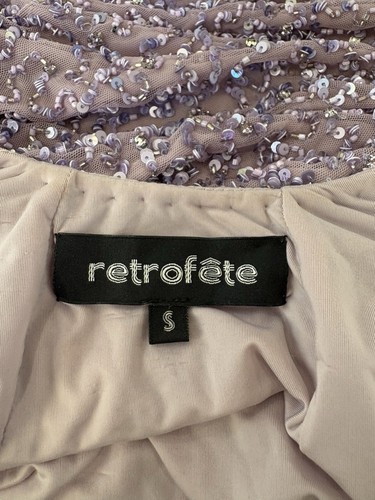 Retrofete Mindi Sequin Mini Dress In Lavender Size S Party Races Hens RRP $1200 - Picture 8 of 19