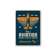 Personalized Aviation School Learn To Fly Sign