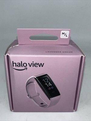 NIB Amazon HALO VIEW Lavender Fitness Tracker Watch HR Activity Sleep Color M/L