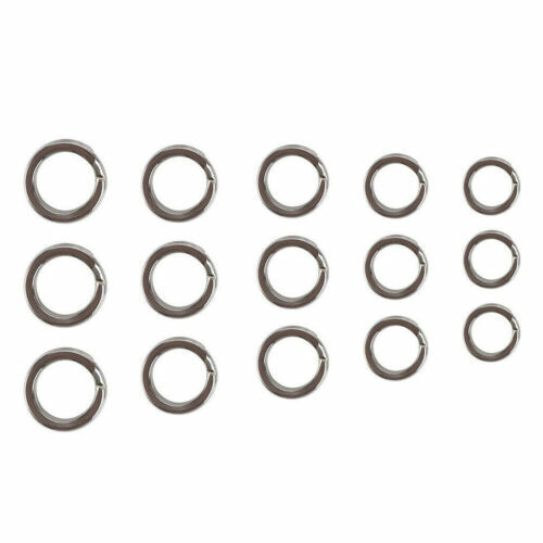 Aparejos Giratorios Snap Acero Inoxidable Pesca Anillos Divididos Conector de Peces Nuevo 200 PIEZAS - Imagen 6 de 10