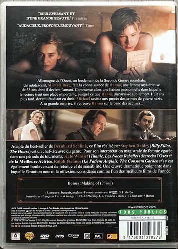 DVD THE READER/STEPHEN DALDRY/KATE WINSLET/RALPH FIENNES/BRUNO GANZ/DRAME/2008 - Bild 2 von 2