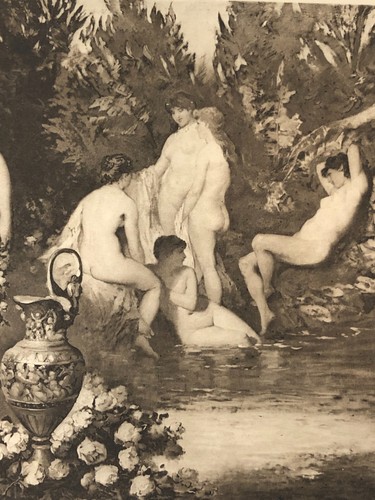 St. John's Bath by Wilhelm Kray, c. Late 1800s Gravure Print - Picture 4 of 10