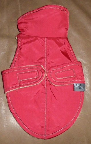 URBAN DOG NYLON POLAR FLEECE LINED VEST, DOG, CLOTHES Size T/S 0 RED NWOT - Picture 4 of 6