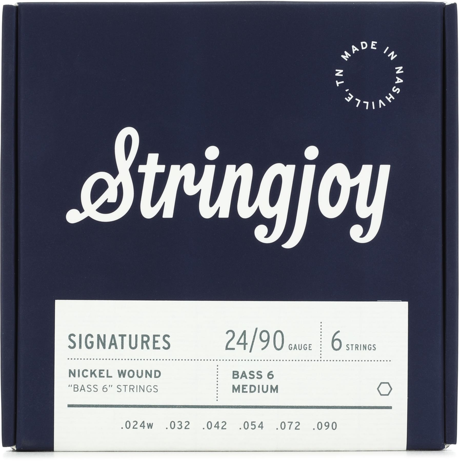 Струны Stringjoy Signatures для сбалансированного баса VI с никелевой обмоткой - .024 - .090 Средние