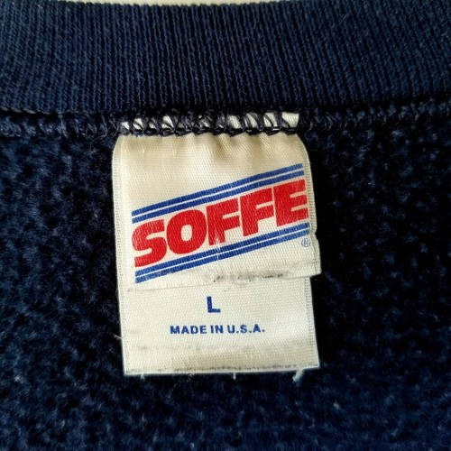 Vintage US Navy Soffe Crewneck 50/50 Poly Cotton Sweater Sz L Made In USA GREAT - Picture 4 of 4