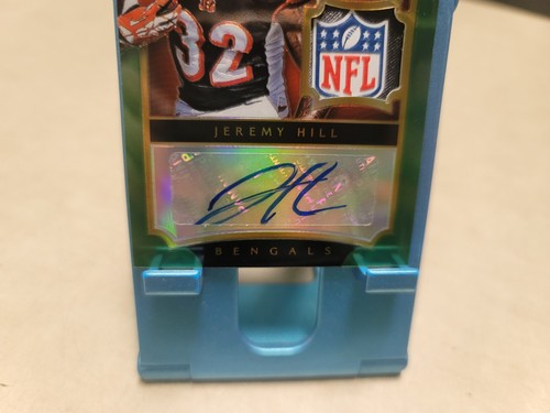 2014 Panini Select Nfl Shield Auto 1/5 Jeremy Hill Bengals Rookie RC T8651 - Picture 3 of 6
