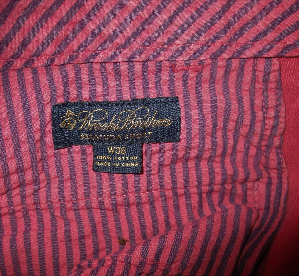 36 Pantalones Cortos Chinos BROOKS BROTHERS Rosa Salmón "Bermudas" Talla 36 Foto 4 de 4