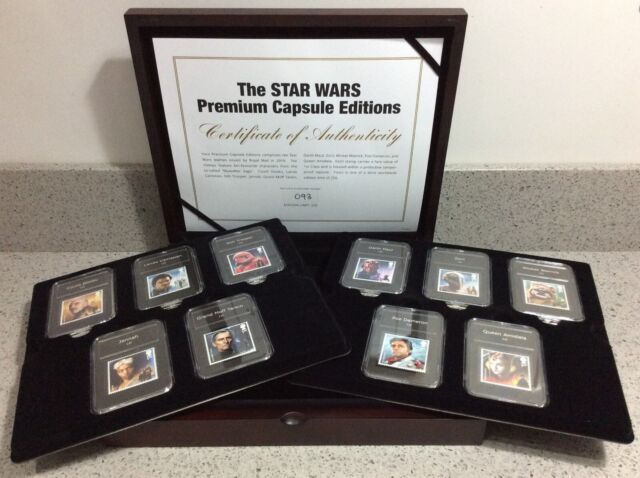 THE STAR WARS PREMIUM CAPSULE EDITION Limited Encapsulated Stamp Set & Case RARE THE STAR WARS PREMIUM CAPSULE EDITION Limited Encapsulated Stamp Set & Case RARE