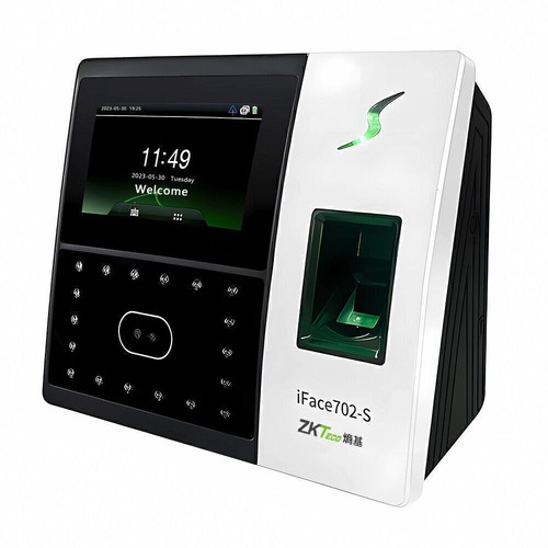 Máquina de asistencia de reconocimiento facial de huellas dactilares ZKTeco iFace702-S TCP/IP +IC - Imagen 3 de 8