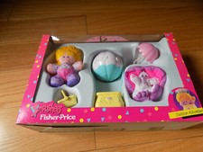  3429 Vintage Fisher Price Smooshees Cuddlers Balloon Adventure Playset Brooke