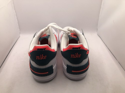 Brand New Wmns Nike Air Force 1 Shadow White Solar Red Size 9W DB3902-100 - Picture 5 of 5