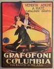 Vintage 2003 Decoupage Grafofoni Columbia Art Wall Leonetto Cappiello Design