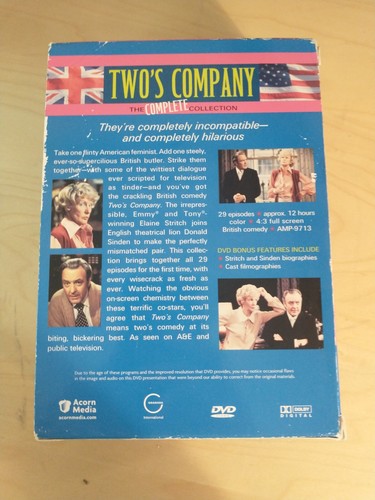 Twos Company - The Complete Collection (DVD, 2007, 4-Disc Set) - Picture 3 of 5
