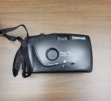 Panorama Focus Free Wide Pic - 35mm Film Camera - Black - Film Inside