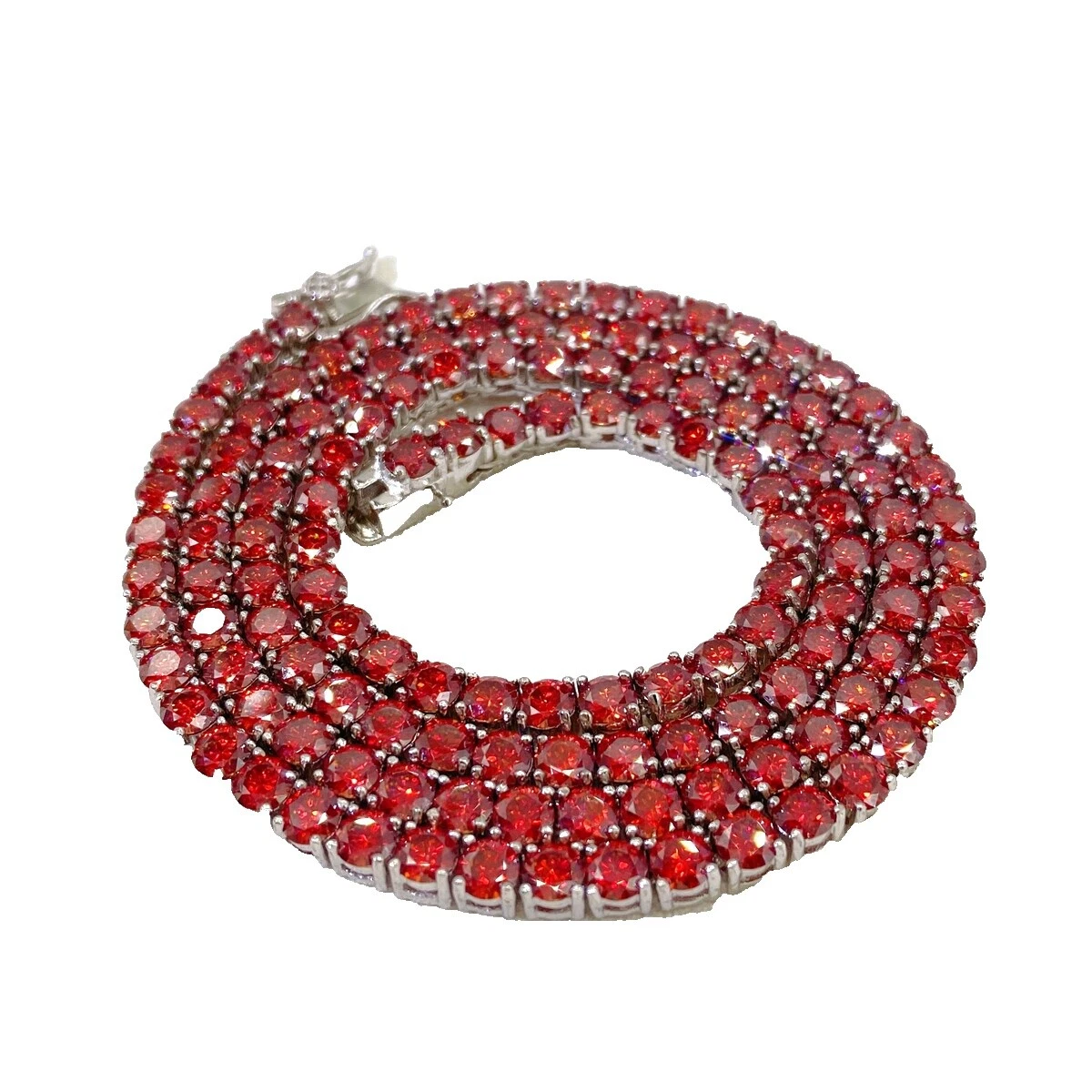 Collares y colgantes de tenis de plata esterlina para hombre