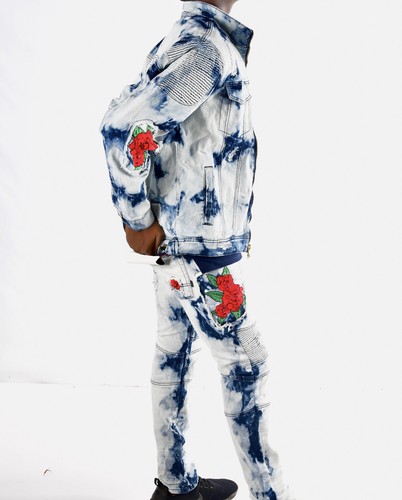 MAKOBI ROSE BIKERJACKE - LEICHTE WASCHUNG - Bild 8 von 9