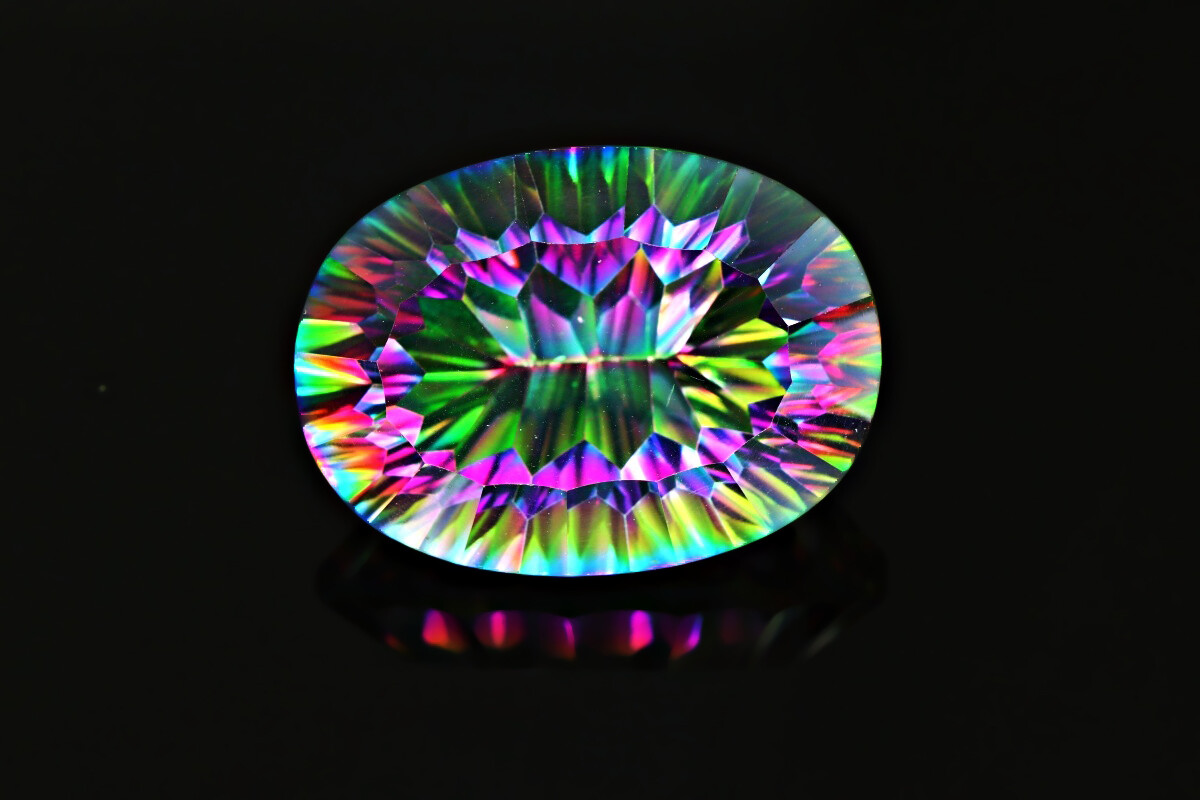 22.725 Cts Mystic Topaz 100% Natural Iridescent Multicolor