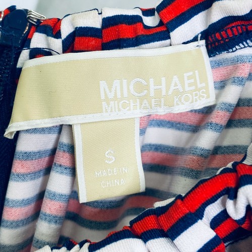 Michael Kors Damen Tank Tunika rot weiß blau mit silbernen Kettengliedern Trägern S - Bild 5 von 5