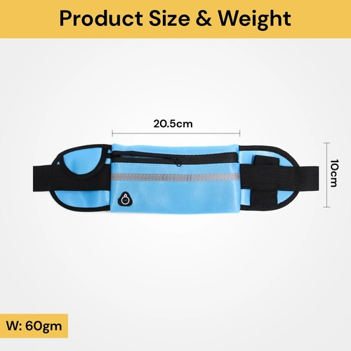 Running Waist Bag Fanny Pack Stylish Sporty Travel Waist Pouch Running Belt Bag - Picture 12 of 15