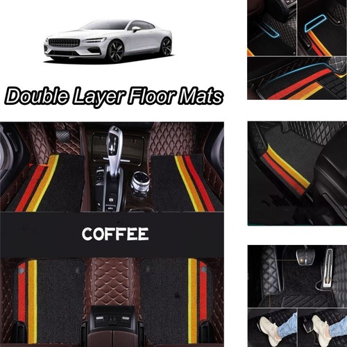 For Audi Car Floor Mats Double Layer Custom Carpet Dustproof Right/Left Hand Set - Bild 10 von 31