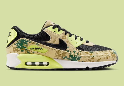 NIKE AIR MAX 90 PRM Camo Pack Mens US 11.5 Tan Casual Sneakers Shoes NEW ☑️ - Picture 4 of 8
