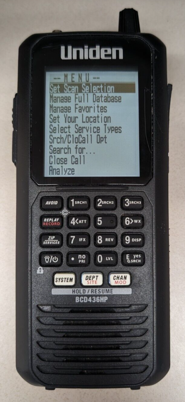Uniden BCD436HP Home Patrol Series Digital Handheld Scanner