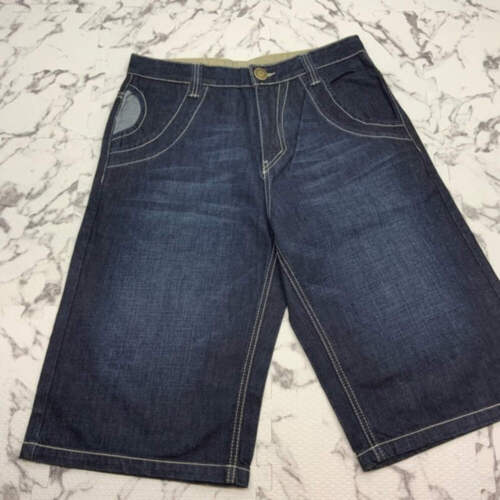 Pantalón Corto Hombre Kanji Militar Azul Oscuro Nuevo Con Etiquetas - Imagen 2 de 7