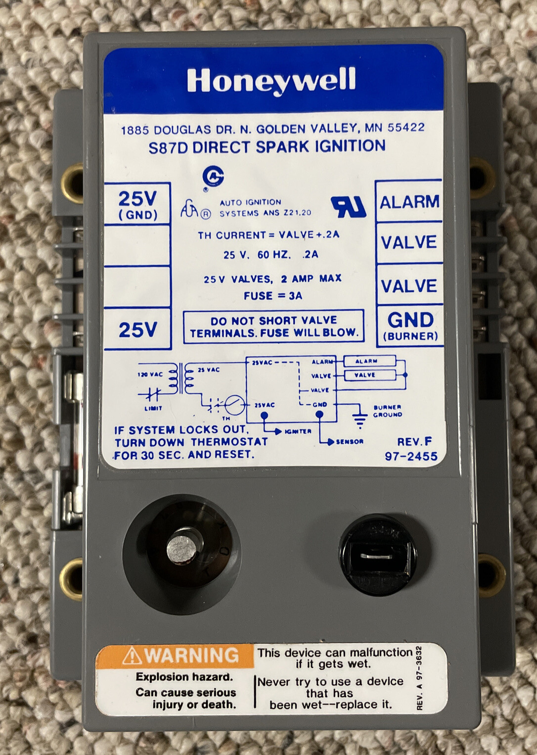 HONEYWELL S87D DIRECT SPARK IGNITION MODULE New! 823960069951 eBay