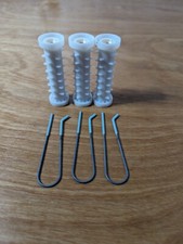 Clairol Instant Hairsetter Rollers Replacements - 3 Small Blue w/Clips