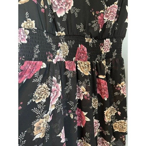 Torrid size 1 black Floral Dress - Picture 4 of 5