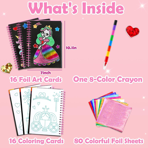 Foil Art Craft Activity for Kids - Easter Basket Stuffers Essentials, Fun No Mes - Bild 5 von 12